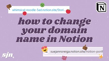 how to change your domain name in Notion