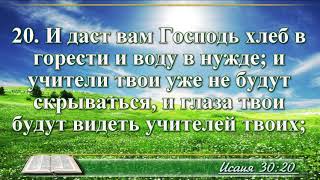 ВидеоБиблия Книга пророка Исаии без музыки глава 30 Соколов