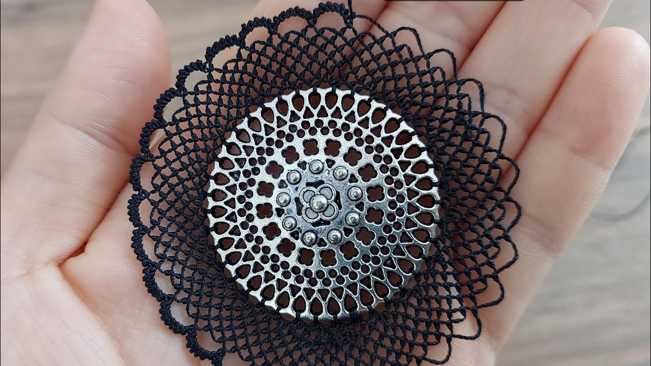 YUVARLAK APARATA İĞNE OYASI KOLYE MODELİ YAPIMI