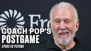 Coach Pop's Postgame vs Detroit Pistons | 4.14.2024