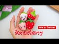 Crochet Strawberry Tutorial Easy Amigurumi Fruit Pattern DIY Cute Fruit Crochet