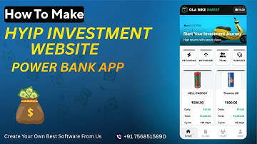 How To Make Your Own HYIP INVESTMENT WEBSITE  || MLM HYIP Investment Website banwaye