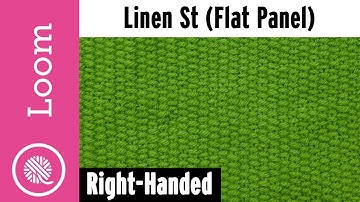 Loom Knit Linen Stitch | Flat Panel