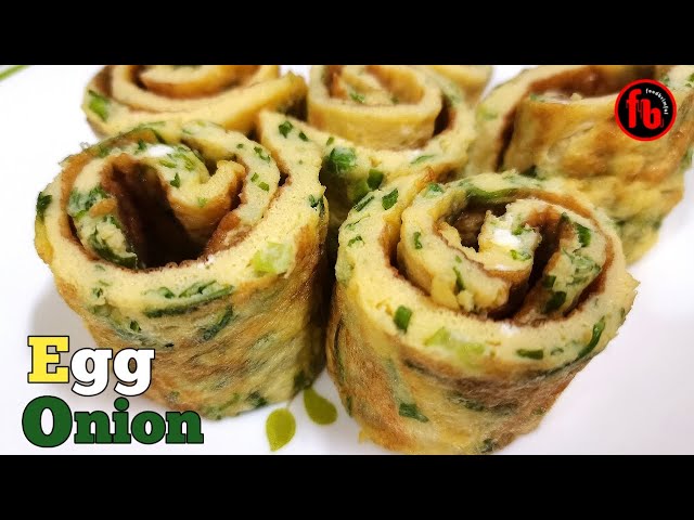 Egg Onion Recipe | Tasty Easy Breakfast Recipe | Food Brimful class=