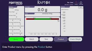 Raptor Checkweigher: Switching Products