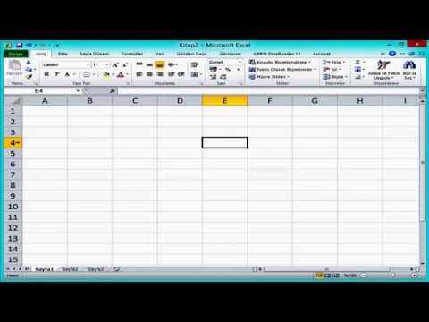 Excel Giriş - Ders:1