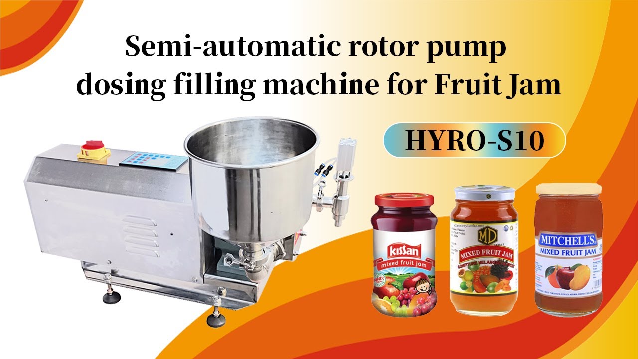 HY Semi automatic rotor pump dosing filling machine for Fruit Jam