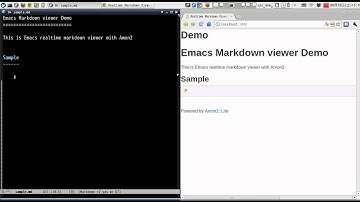 Emacs Realtime Markdown Viewer