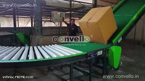 Multilevel Belt Conveyor System for Warehouse Loading | Incline + 180° Curve Conveyor