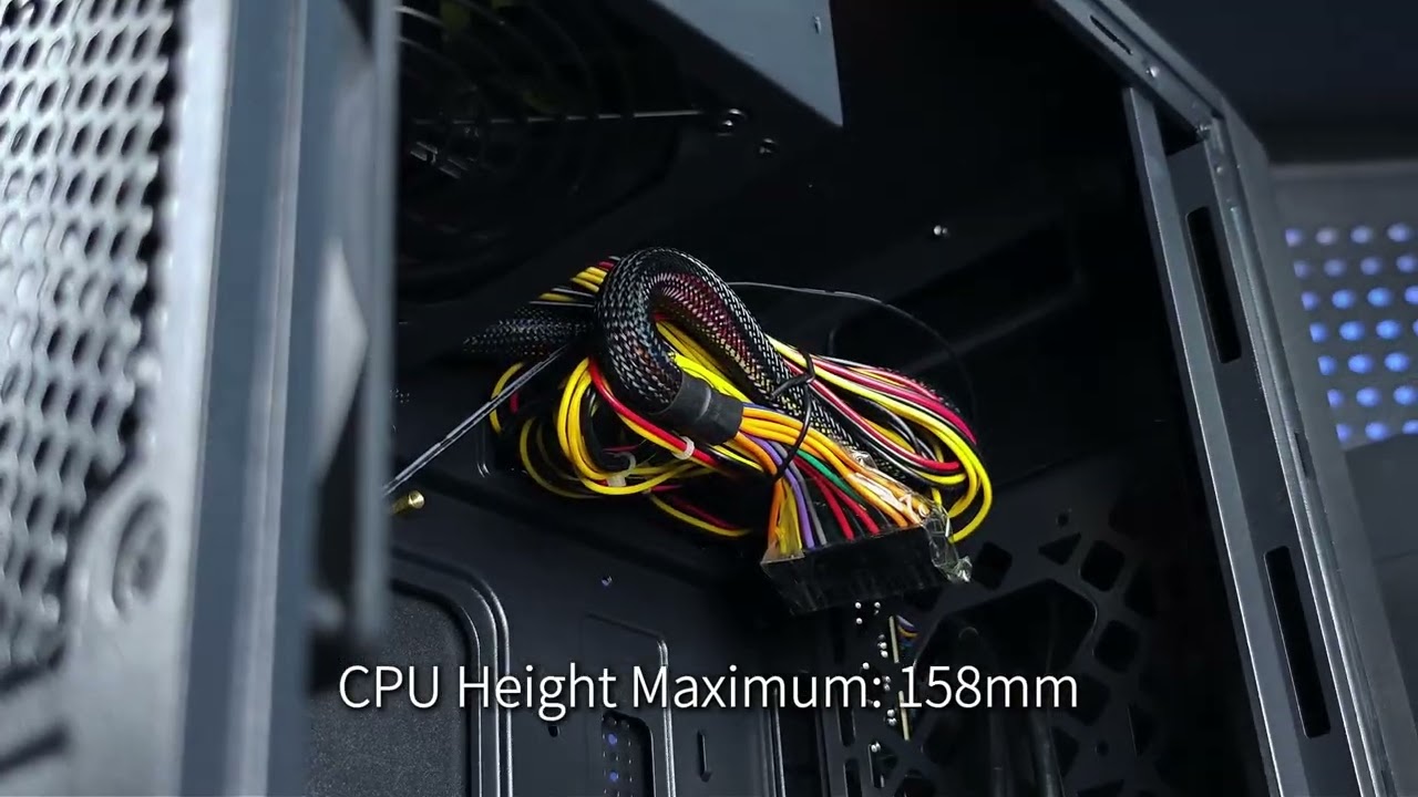 DIYPC DIY-V3-ATX ATX Mid Tower Computer Case - Black - YouTube