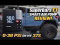 SUPERBARS Smart Air Pump F1 – Can This Portable Tire Inflator Handle 37s?
