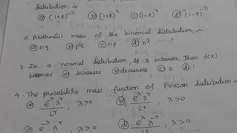 Standard distributions # Multiple choice questions# Mathematical Statistics # combined statistian
