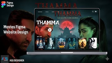 Figma Movie Website Design | Modern Film & OTT Platform UI/UX Tutorial