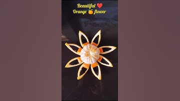 How to make orange 🍊 flower 🌺#shortsfeed#shorts#viral#fruit#diy