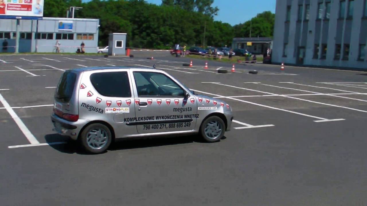 Fiat Seicento 78KM I Runda Pucharu KZK R46 Smugowa UMŁ Łódź 1080p 60kl/s