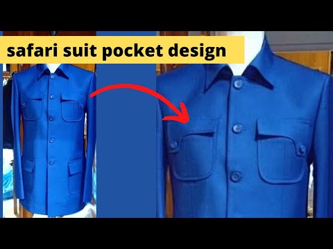 safari suit design pocket