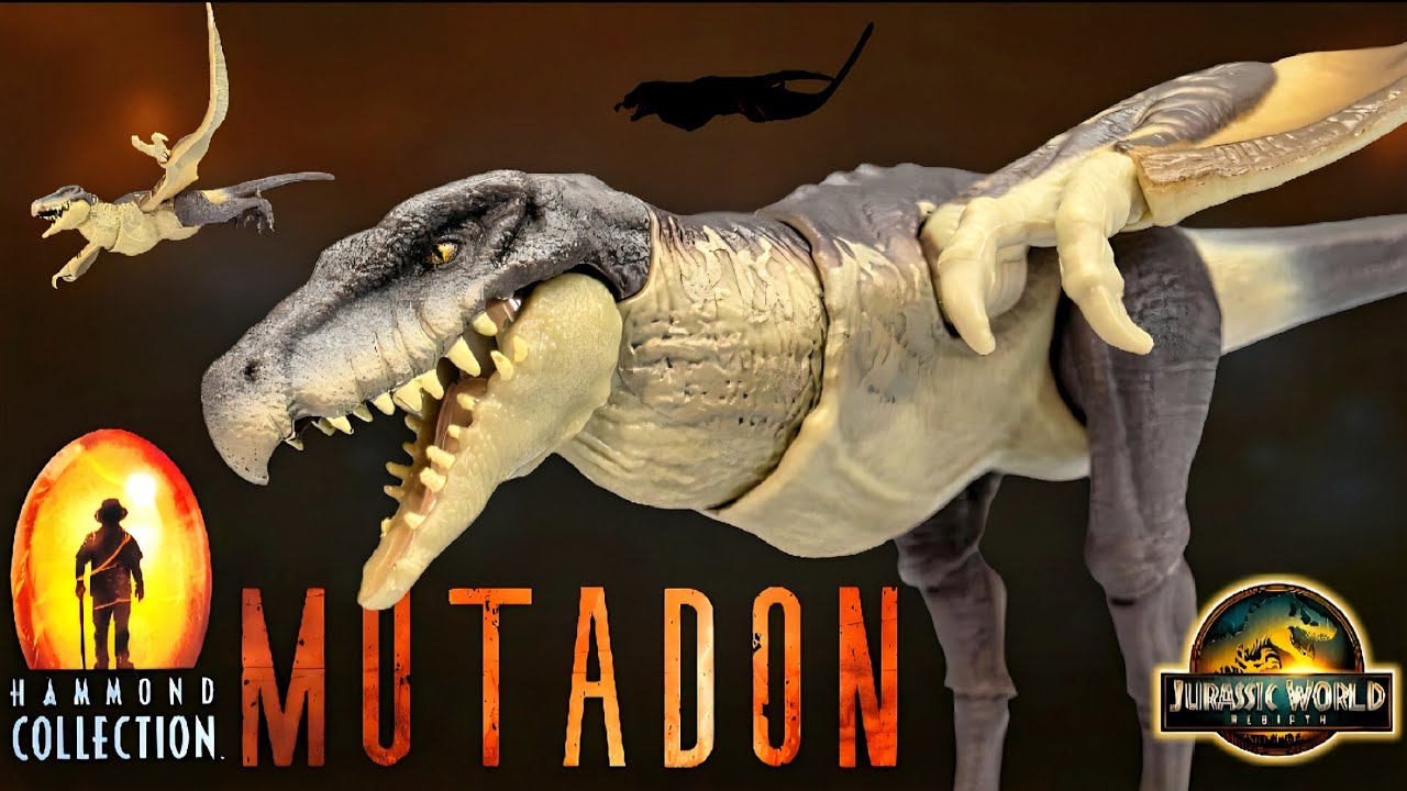 Mutadon Figure Mattel Hammond Collection MUTADON Review!!! Jurassic World Rebirth ...
