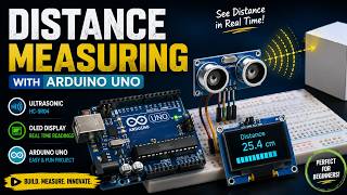 Distance measuring using Ultrasonic sensor, OLED, and Arduino