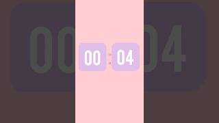 4 seconds countdown timer pink theme #shorts
