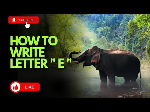 How to Write Letter E | Uppercase and Lowercase E Writing Practice ...