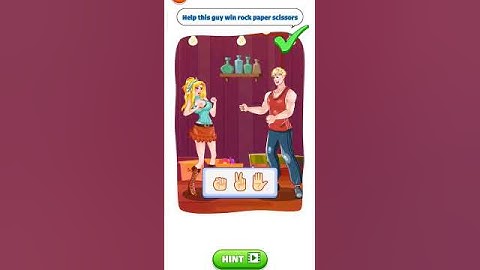 Brain story Tricky Puzzle Level help this guy win rock paper scissor #Shorts #Trending #Viral