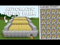 🌾 Easiest Auto Wheat Farm Minecraft 1.21 🔥 | No Redstone Crop Farm (Java/Bedrock/MCPE)