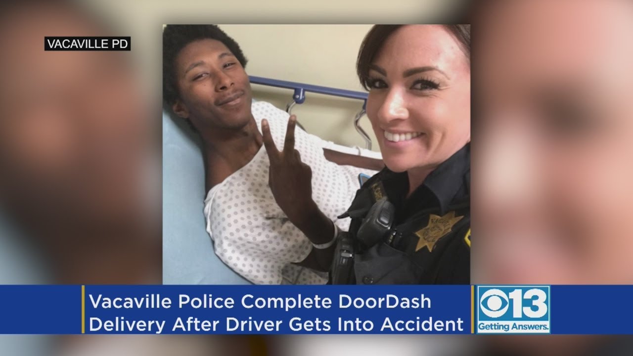 Vacaville Police Complete DoorDash Delivery After Driver Gets Into Vacaville police complete doordash delivery after driver gets into