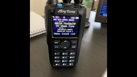 ANYTONE D878 UV ii PLUS How to set time and date