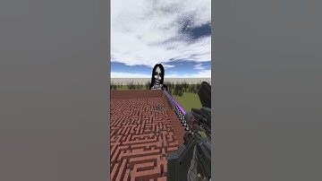 Destroying Kuchisake Onna in Big Maze Nextbot Gmod