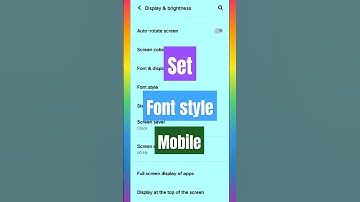 How to set font style in Android mobile? #shortsfeed #shorts #fontstyles #changefontstyle