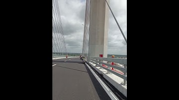 Ai cũng tranh thủ lên cầu Rạch Miễu 2 trước ngày thông xe chụp hình quay phim #shorts #caurachmieu2