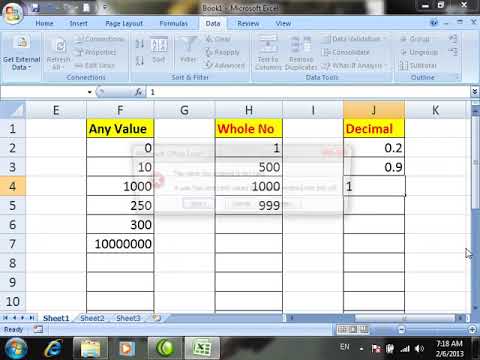 3 Data Validation - YouTube