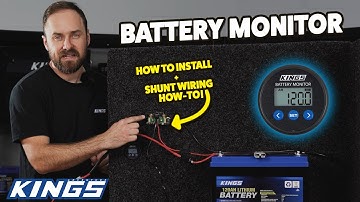How to install, wire up and program a Kings Battery Monitor & Shunt!