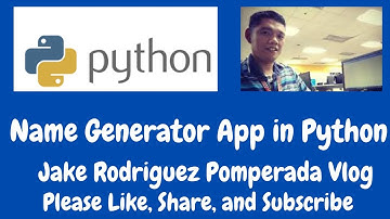 Name Generator App in Python