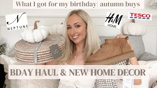 BIRTHDAY HAUL & AUTUMN BUYS! H&M Home | Tesco | Ugg | Adanola | Autumn haul 2023 & styling ideas