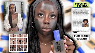 YOUTH FORIA CALLED OUT FOR USING PURE BLACK PIGMENT FOR FOUNDATION SHADE!