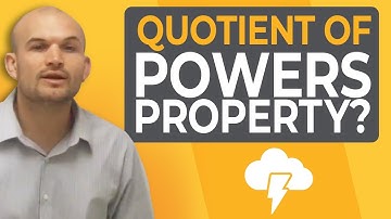 What is the quotient of powers of exponents