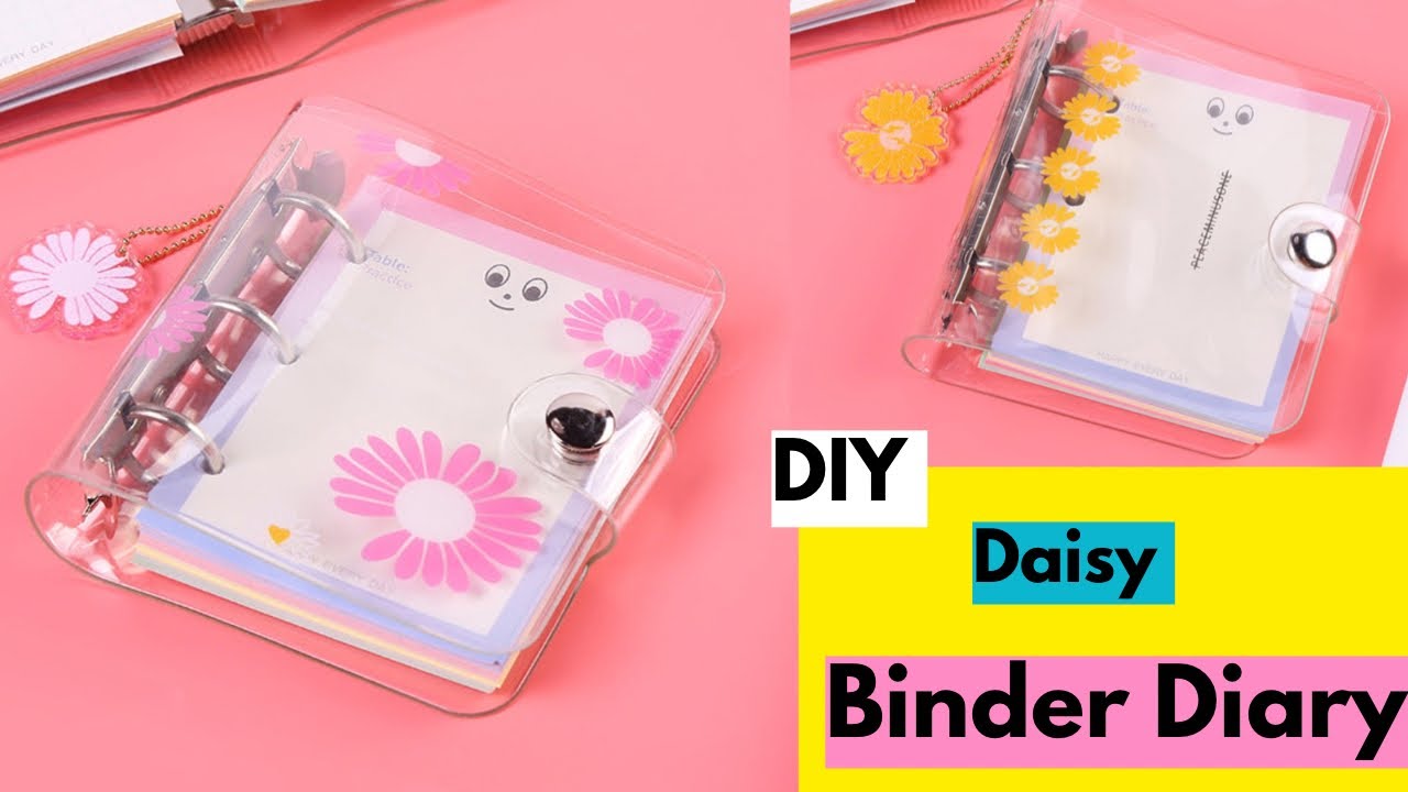 YETOOME 2 Sets Mini Transparent 3 Ring Binder Covers with Daisy Pattern  Binder Inner Paper and Pockets Clear Soft PVC Notebook Loose Leaf Binder  with Snap Button for Diary Journal : Amazon.in: