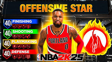 *NEW* PRIME DAMIAN LILLARD BUILD NBA 2K25 - 97 BALL HANDLE, 95 DRIVING DUNK, 92 3PT..