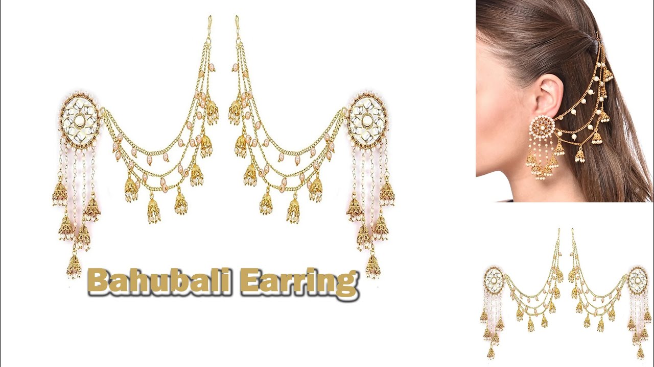 Bahubali Earrings with Hairstyle | TikTok