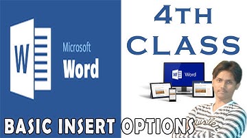 Microsoft Word Insert Tab Option In Ms Word Part 4 Tutorial In Urdu / Hindi