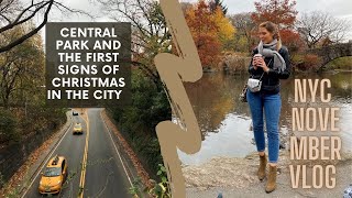 NYC November vlog: First signs of Christmas in the city, Fall Foliage and Thanksgiving decorations