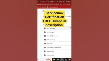 ServiceNow Certification Dump FREE sharing #servicenow #skfacts #interviewquestions