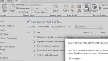 CGNET Tutorials - Synchronizine SharePoint Tasks with Outlook
