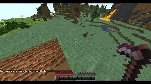 Breaking netherite hoe in 0.1 seconds