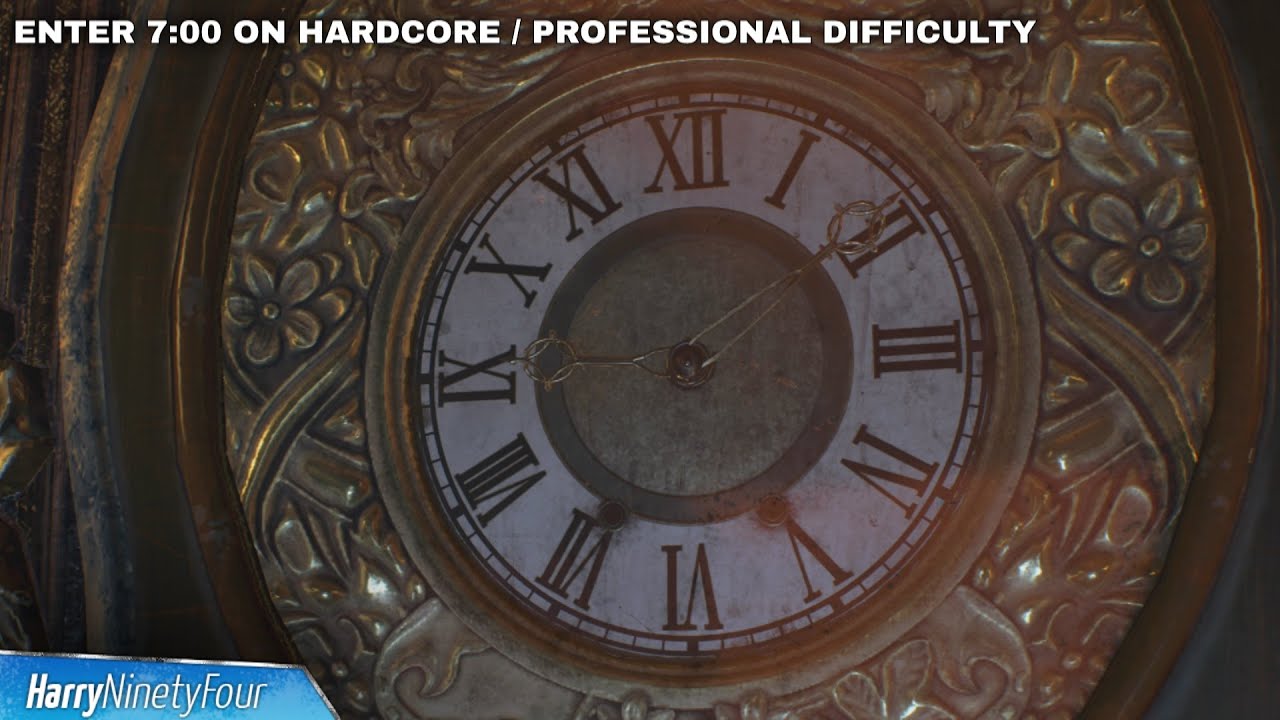 Resident Evil 4 Remake - Grandfather Clock Puzzle Guide - All Difficulties ( RE4) 