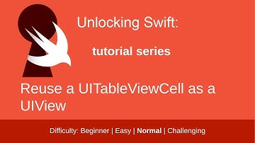 Reuse a UITableViewCell as a UIView: Swift Coding