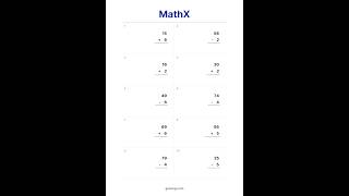 Free Beginner Math Worksheet #30 | Addition & Subtraction Practice #Shorts