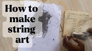 Sports Performance  How to make string art. Tutorial. DIY. 