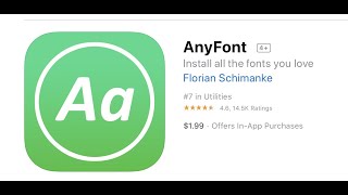 Anyfont App install screenshot 2